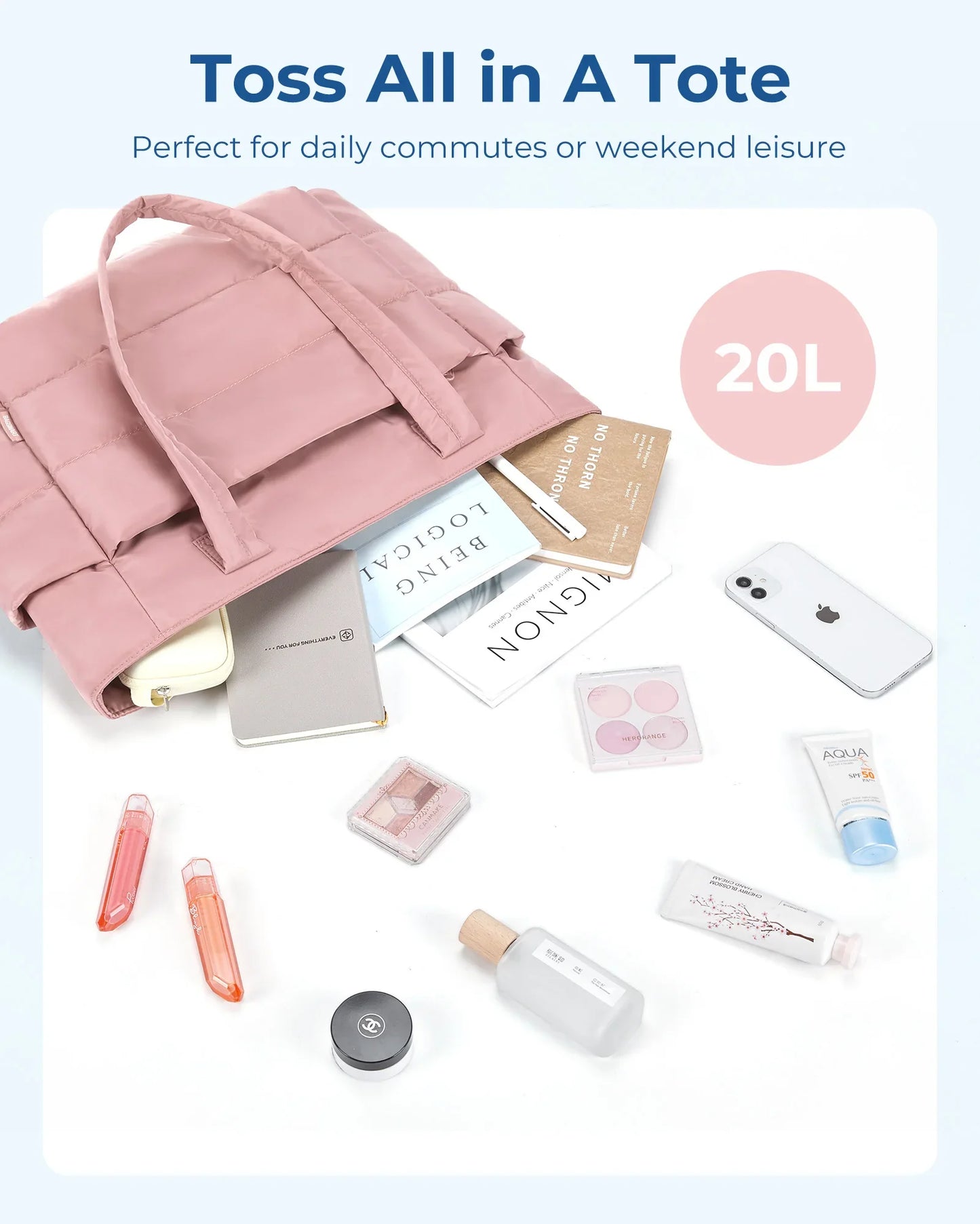 Ava | Soft Puffed Tote