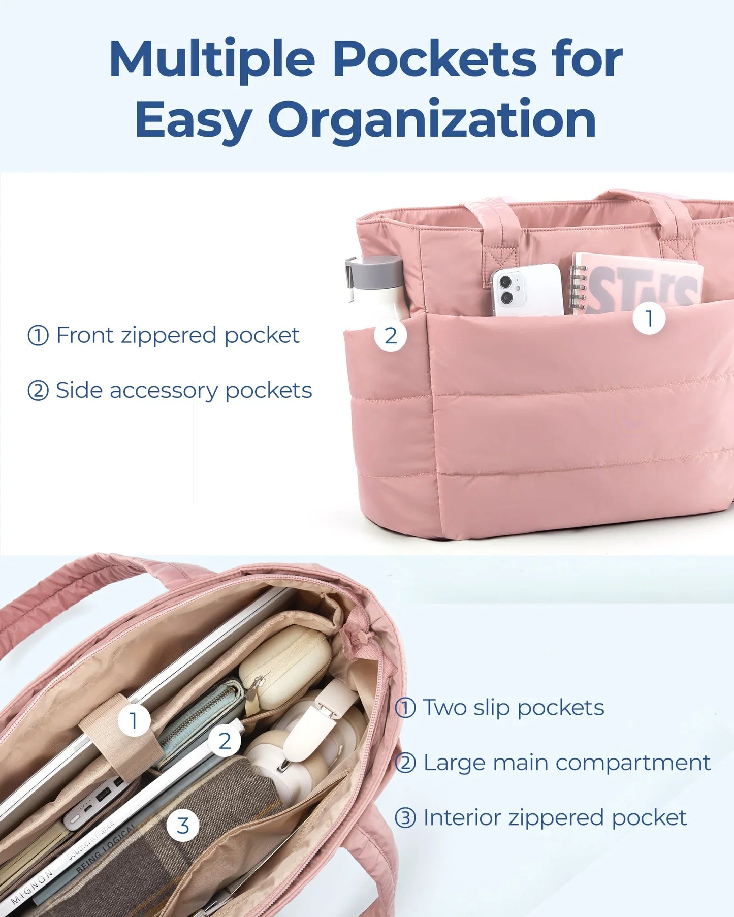 Ava | Soft Puffed Tote