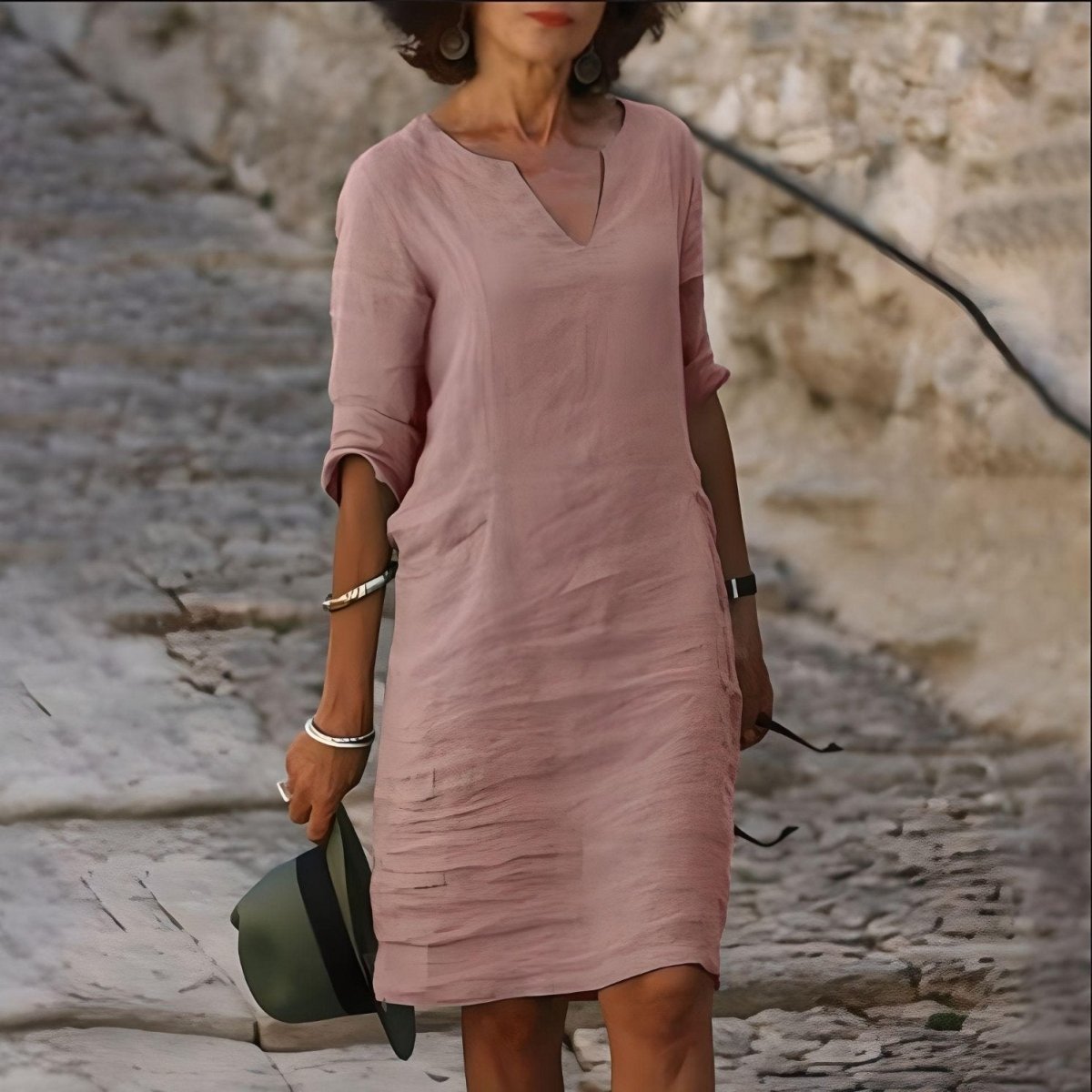Solène vloeiende en elegante jurk