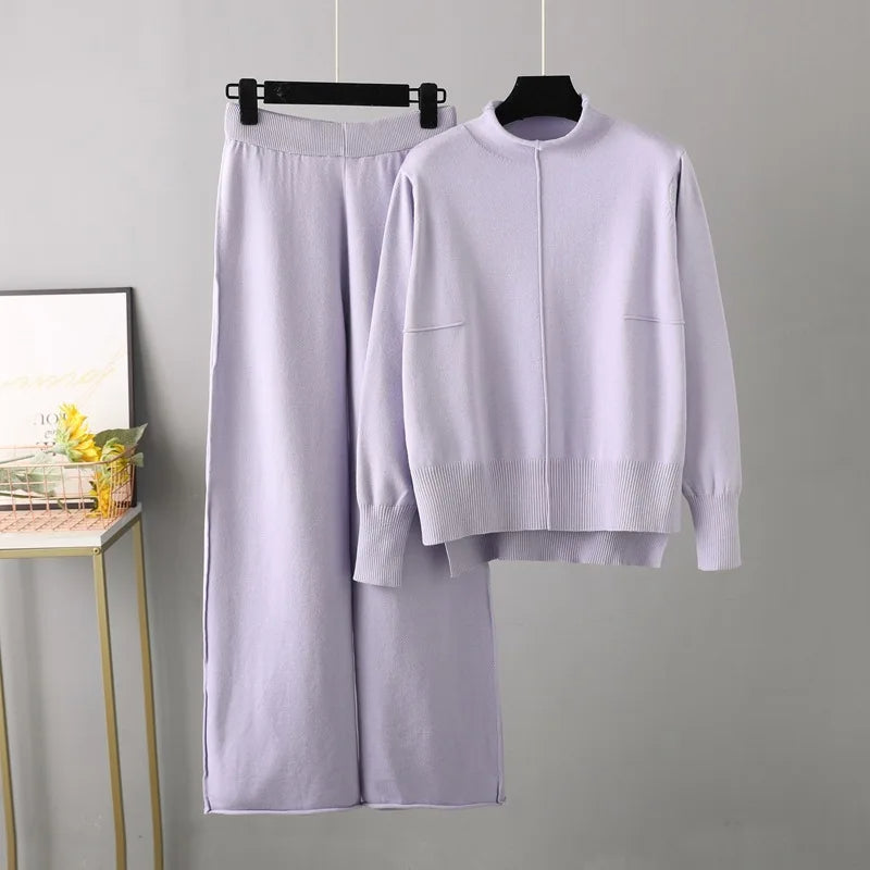 Valentina/ Gebreide, dikke en warme oversized trui en broek