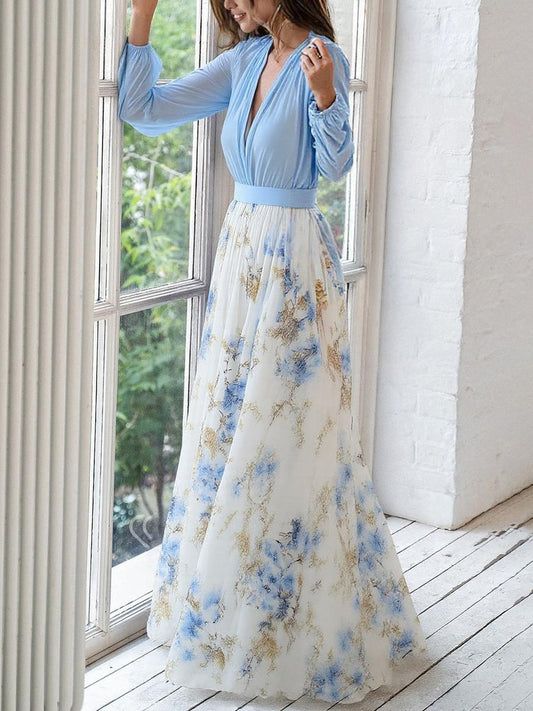 Harper™ | Striking Floral Print Maxi Dress