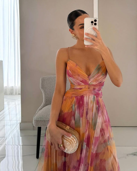 Florence - Betoverende Maxi Jurk met Bloemenprint