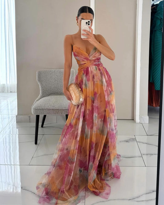 Florence - Betoverende Maxi Jurk met Bloemenprint