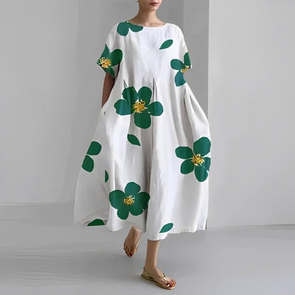 Manon casual jurk met bloemenprint