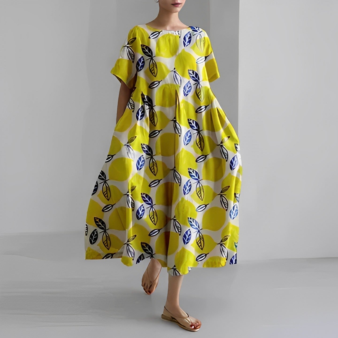 Manon casual jurk met bloemenprint