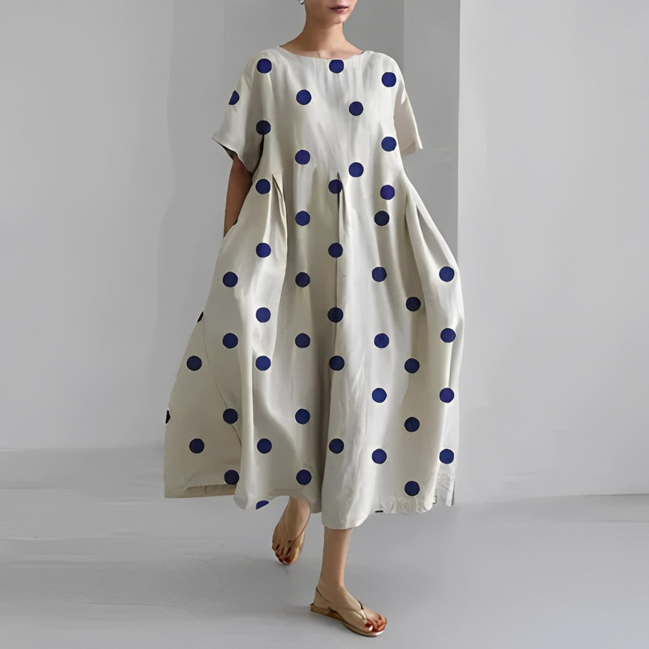 Manon casual jurk met bloemenprint