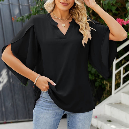 Leni™ - Chic V-Neck Top