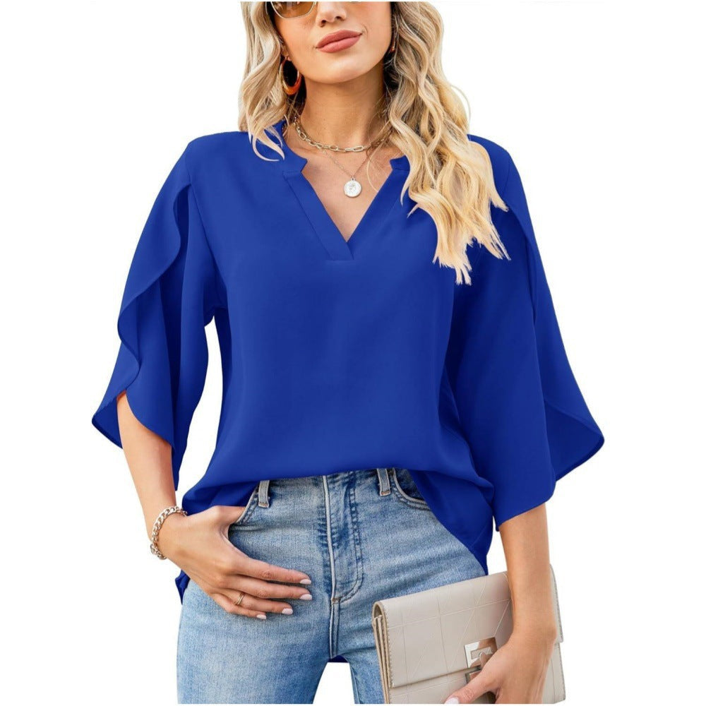 Leni™ - Chic V-Neck Top