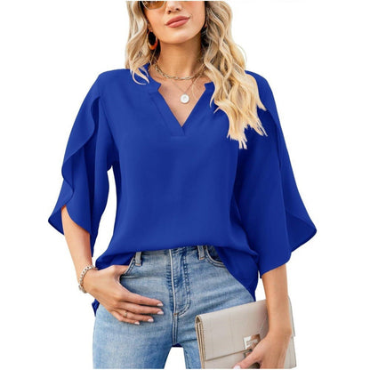 Leni™ - Chic V-Neck Top
