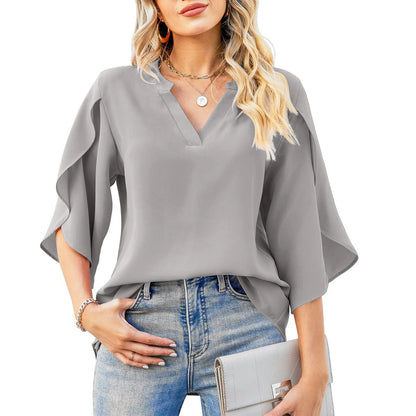 Leni™ - Chic V-Neck Top