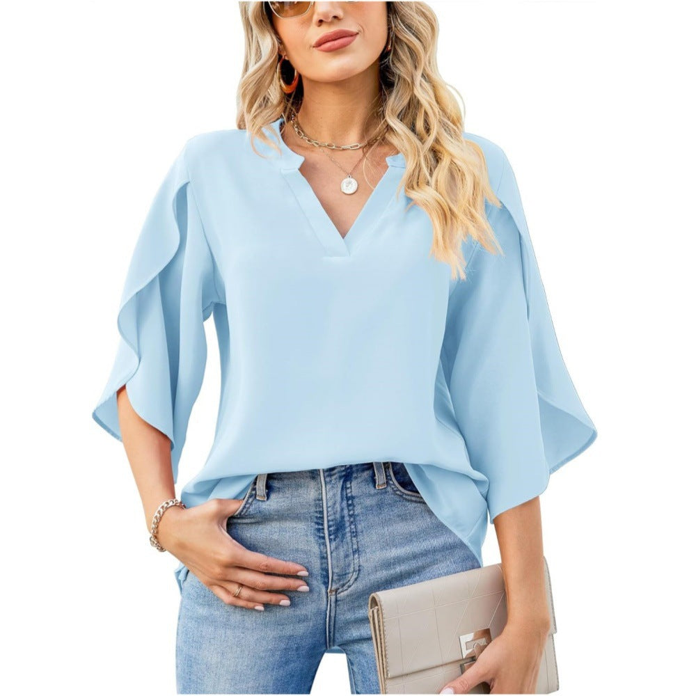 Leni™ - Chic V-Neck Top