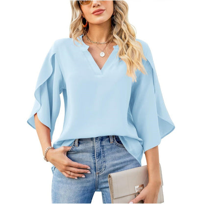 Leni™ - Chic V-Neck Top