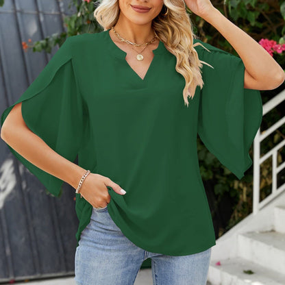 Leni™ - Chic V-Neck Top