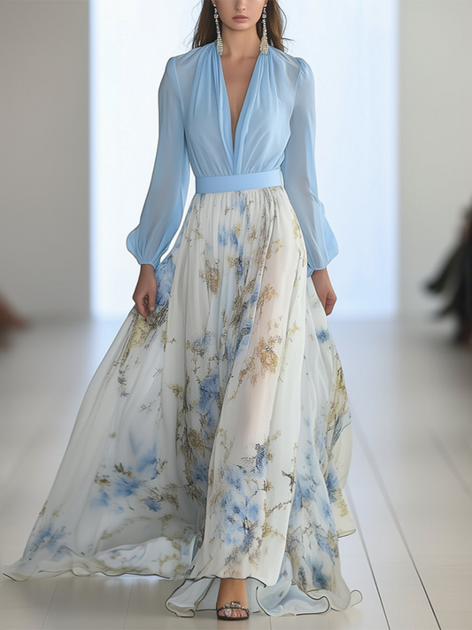 Harper™ | Striking Floral Print Maxi Dress