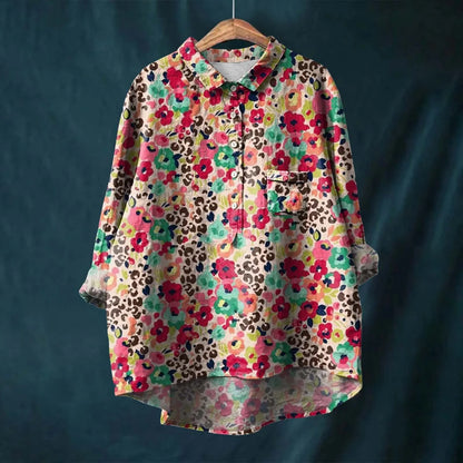 Liesa™ | Elegant Floral Women's Shirt