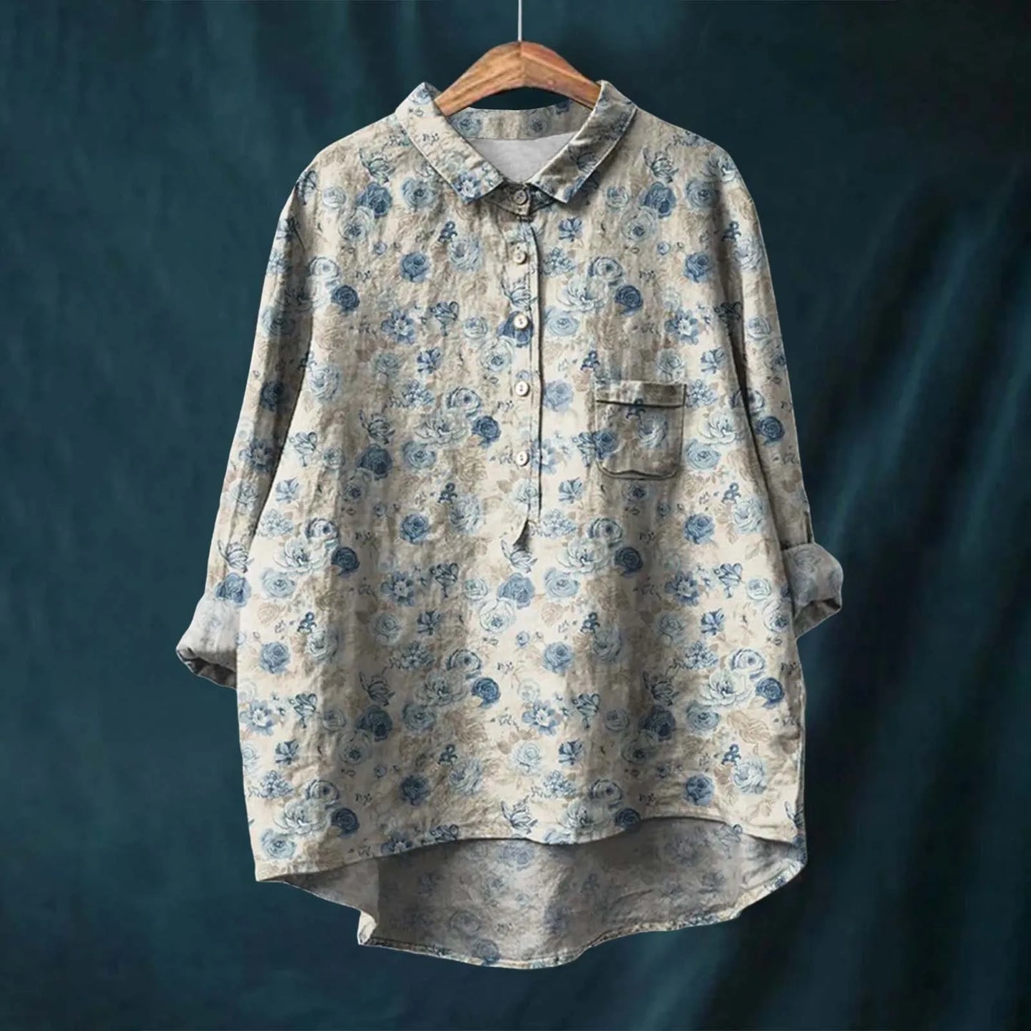 Liesa™ | Elegant Floral Women's Shirt