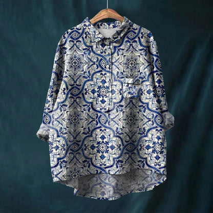 Liesa™ | Elegant Floral Women's Shirt