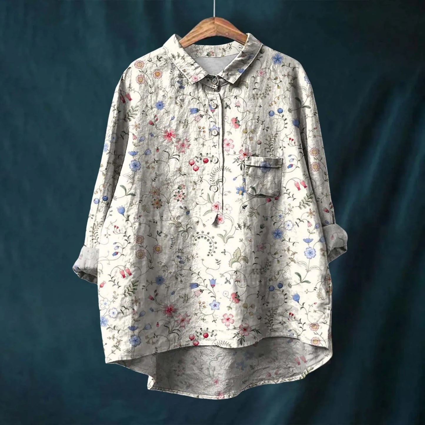 Liesa™ | Elegant Floral Women's Shirt