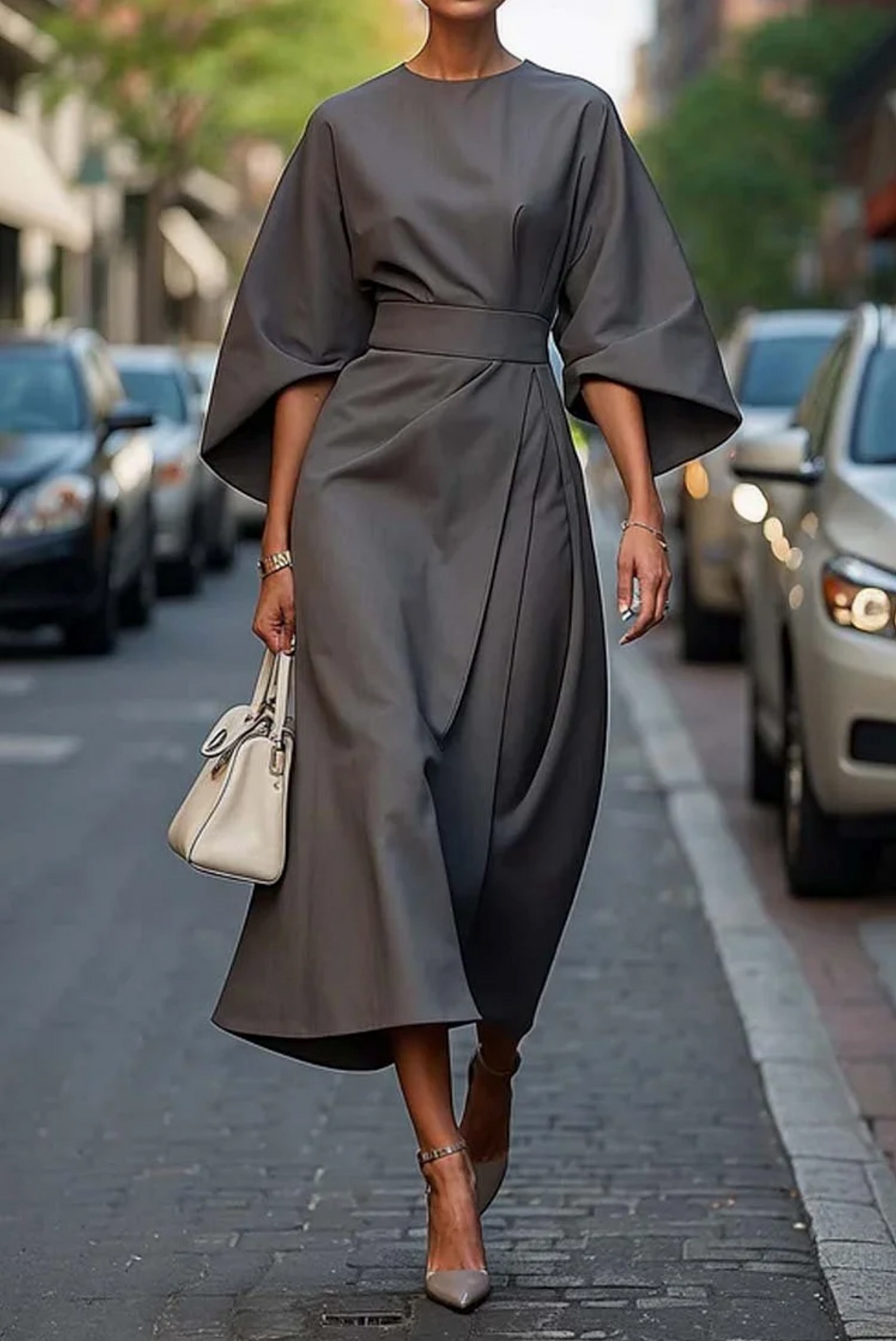 Louise™ | Maxi Avondjurk met Ceintuur