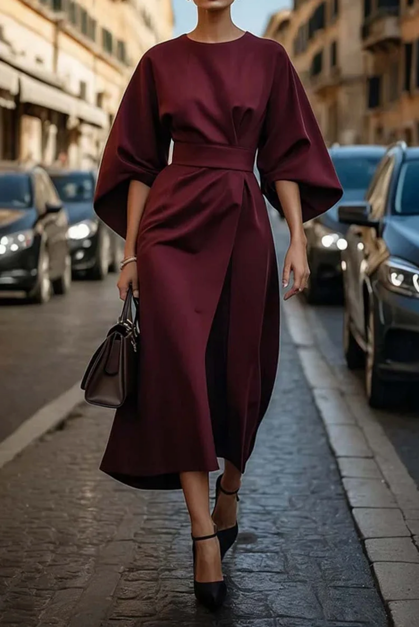 Louise™ | Maxi Avondjurk met Ceintuur