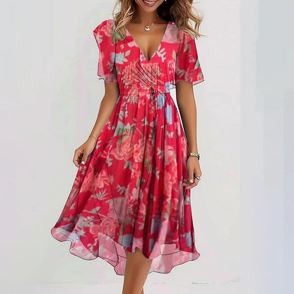 Duna | Elegante jurk met korte mouwen