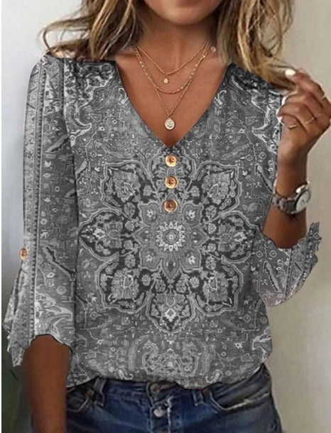 Karina™ - Retro Bohemian Blouse