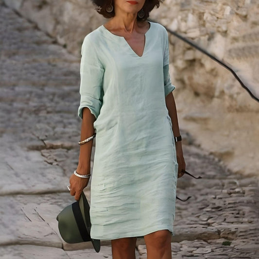 Solène vloeiende en elegante jurk