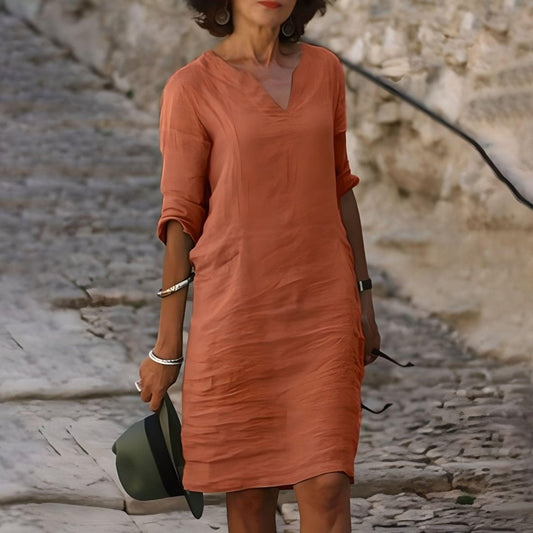 Solène vloeiende en elegante jurk