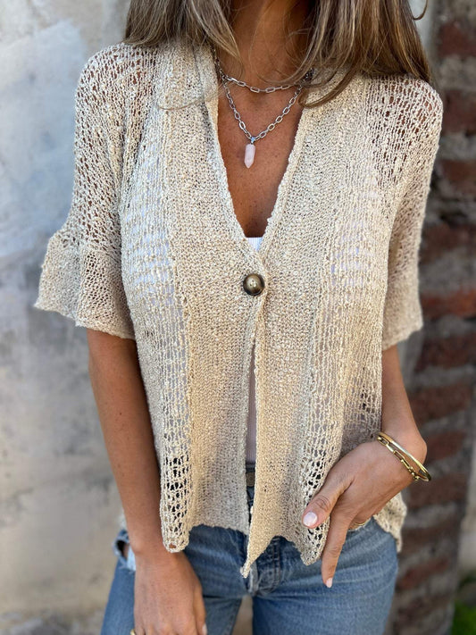 Ivonie™ - Sophisticated Textured Blouse