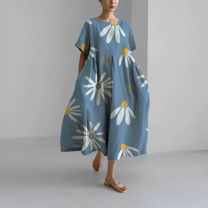 Manon casual jurk met bloemenprint